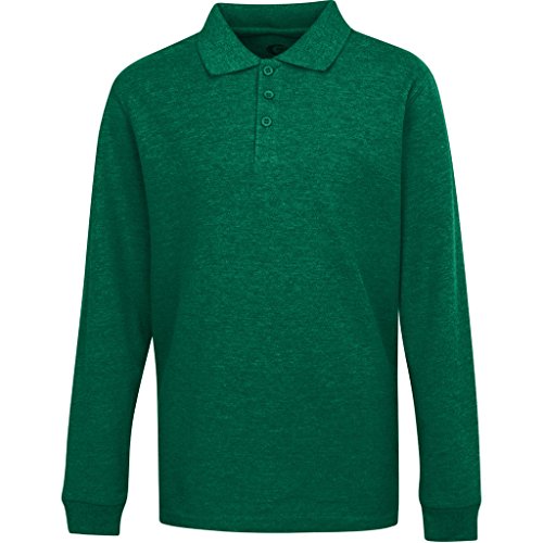 Premium Mens Kelly Green Long SleevePolo Shirts - Import It All Premium Mens Kelly Green Long SleevePolo Shirts - Import It All